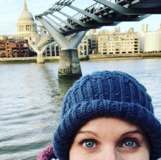 winter walk on south bank london by j.f.penn