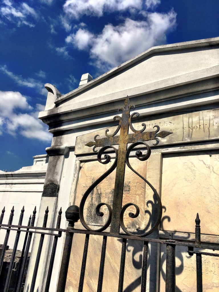 Tomb in St Louis cemetery New Orleans by J.F.Penn