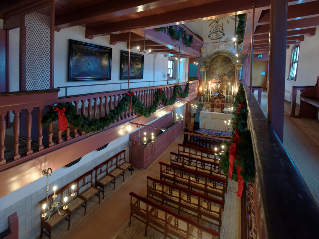  Interior of the church of Our Lord in the Attic Museum, Amsterdam. 