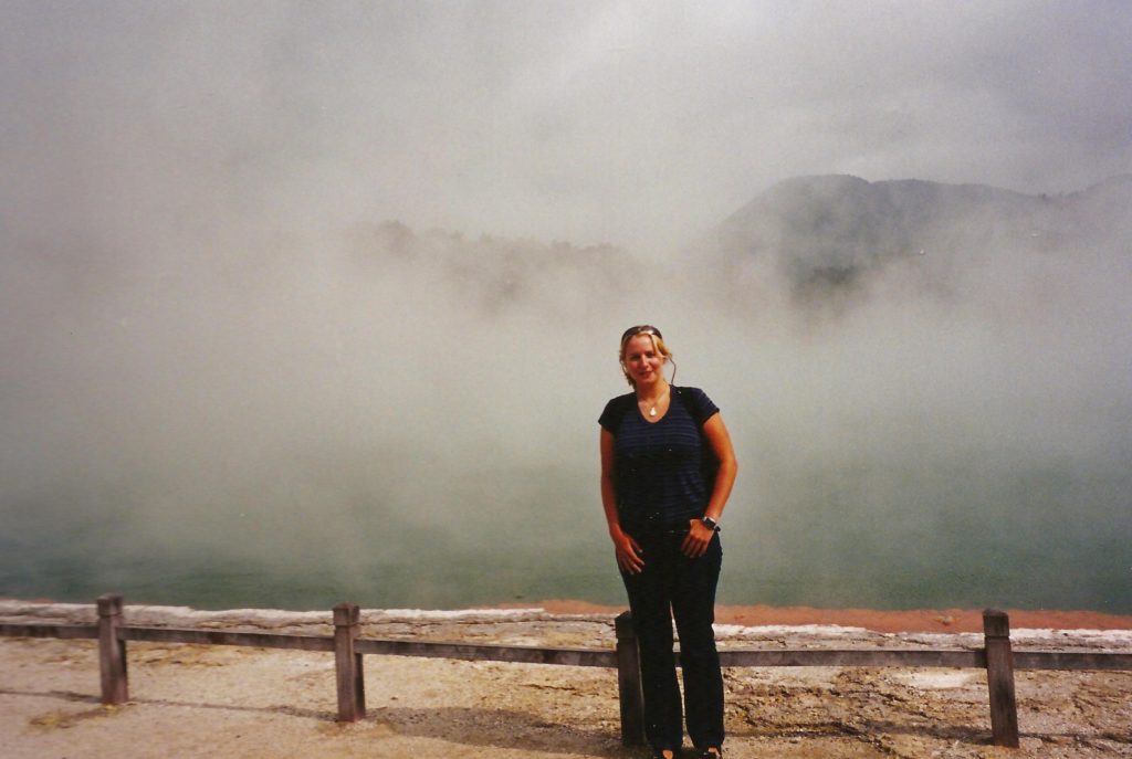 J.F.Penn by the hot springs in Rotorua, New Zealand