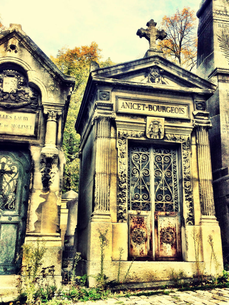 Graves from Pere Lachaise cemetery, Paris. Picture by J.F.Penn