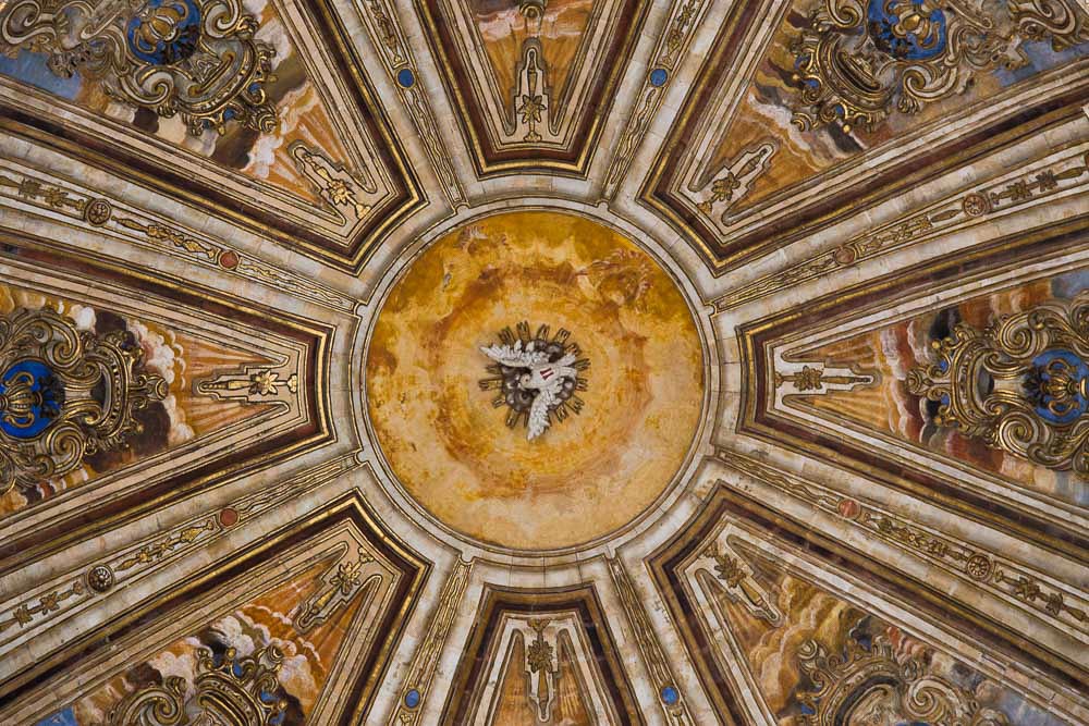 Salamanca cathedral interior dome. Photo copyright Derry Brabbs. Used with permission.