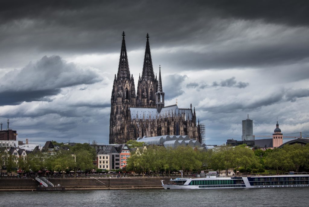 Cologne cathedral & River Rhine. Photo copyright Derry Brabbs. Used with permission.