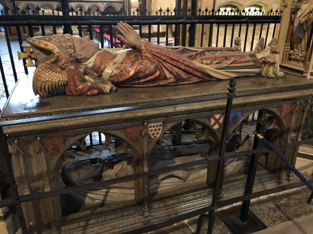 Cadaver monument of Henry Chichele, Archbishop of Canterbury (died 1443), Canterbury Cathedral. Photo by JFPenn