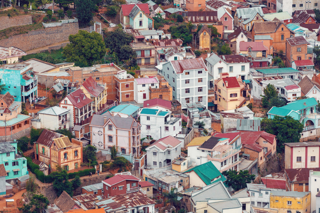 Antananarivo, Tana, capital of Madagascar. 