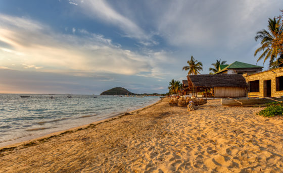 Sunset on the Indian Ocean, Madagascar. 