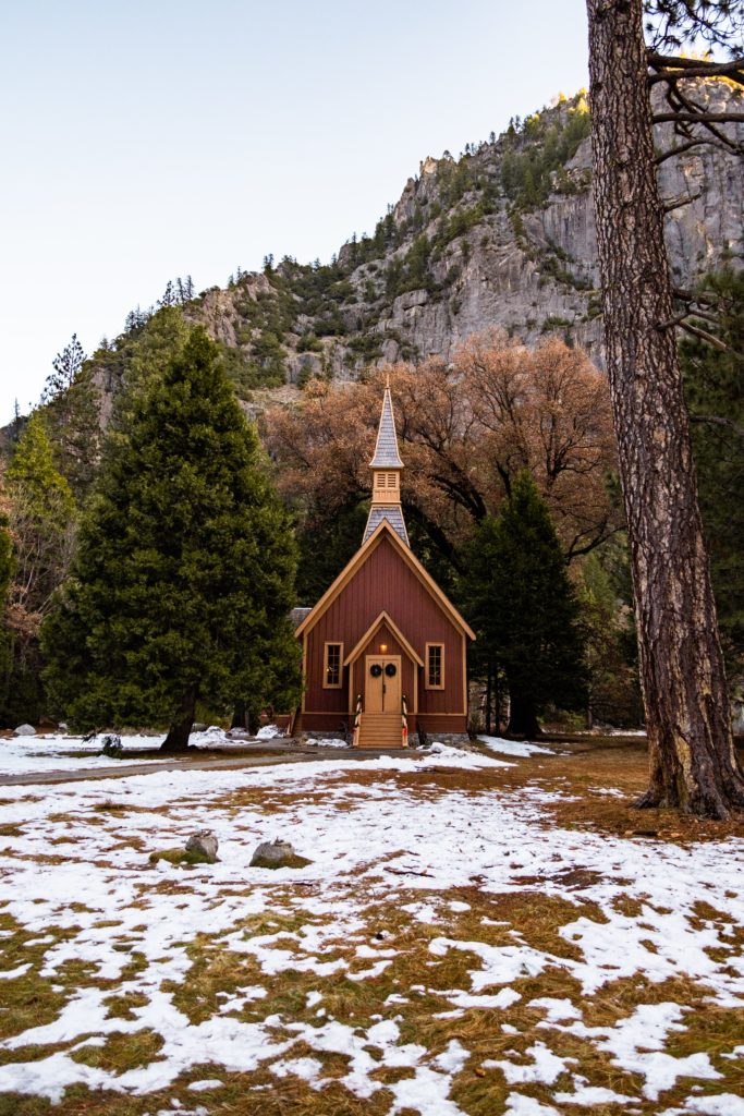 Yosemite Valley Chapel. Photo by Arthur de Almeida on Unsplash