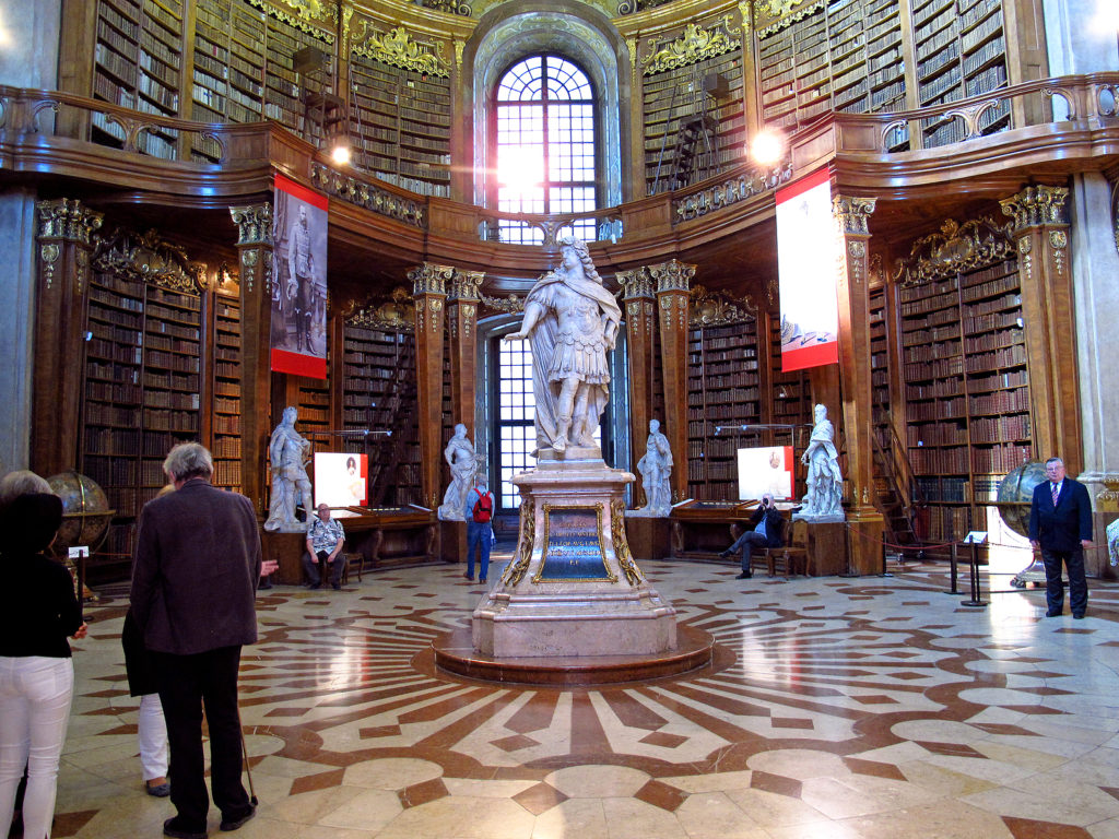 Imperial palace library, Hofburg in Vienna, Austria. Photo licensed from BigStockPhoto