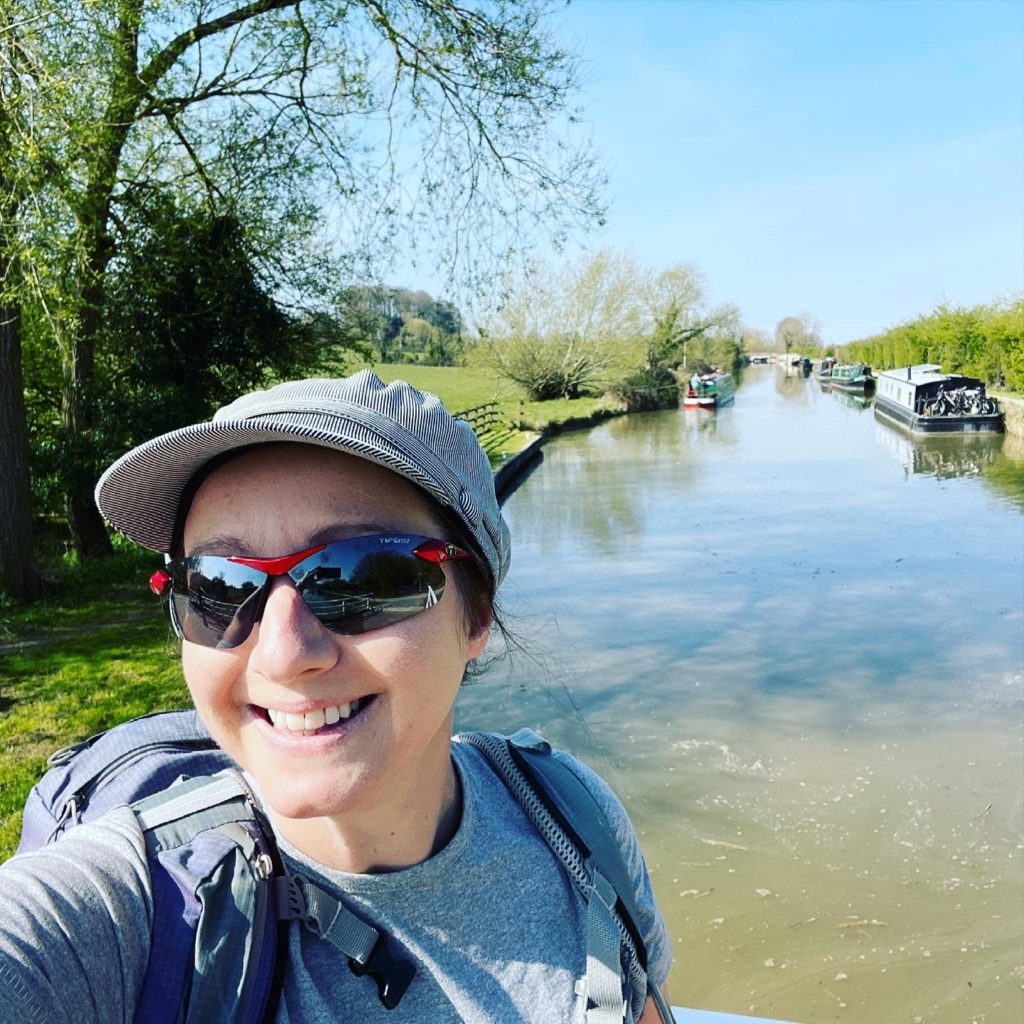 JF Penn walking on Kennet and Avon canal