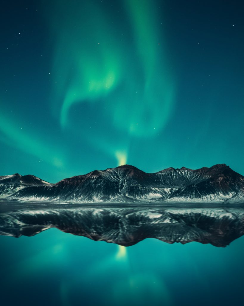 Northern Lights, Iceland. Photo by Benjamin Suter on Unsplash
