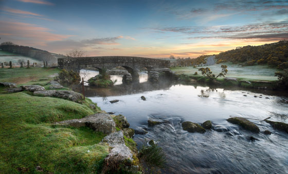 Bellever Bridge on Dartmoor National Park in Devon, England. Photo licensed from BigStockPhoto