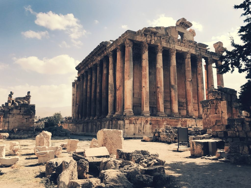 Roman temple, Baalbek, Lebanon. Photo by Fred Nassar on Unsplash