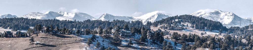 Denver, Colorado, Winter Panorama. Photo licensed from BigStockPhoto