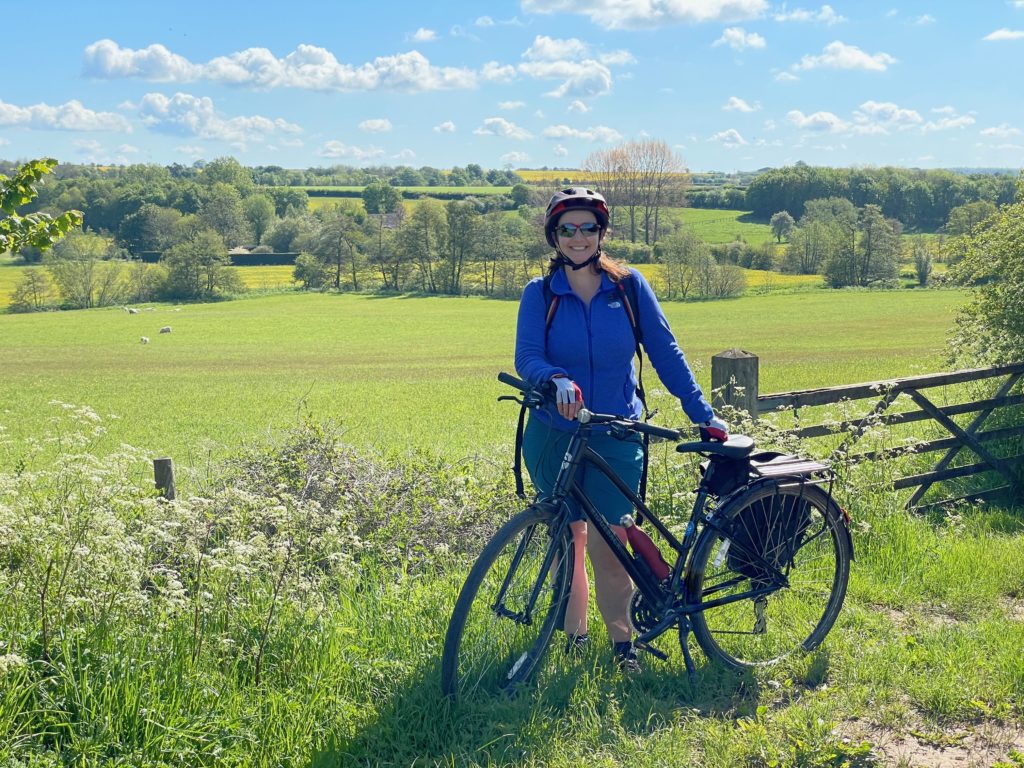 Author JFPenn cycling in Cotswolds, May 2021