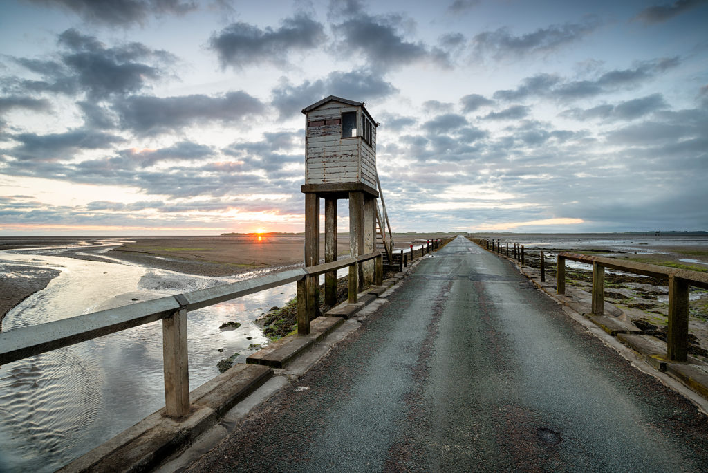 Lindisfarne Causeway. Licensed from BigStockPhoto