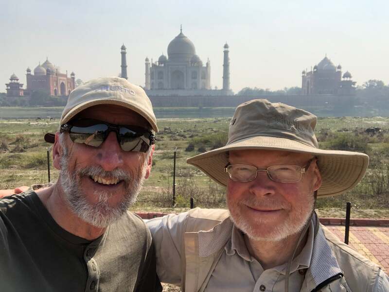Mark Probert and fellow traveler India Photo by Mark Probert