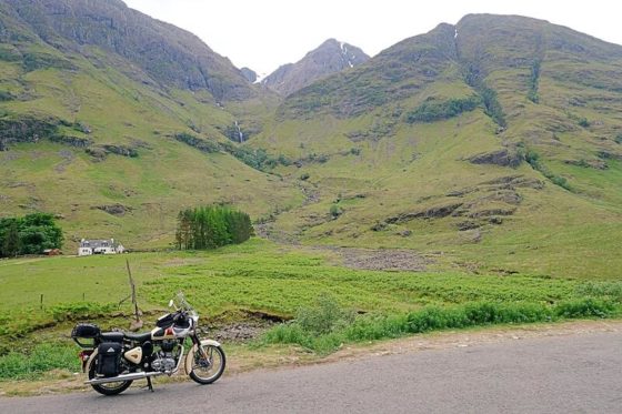 Motorbike by the hills Photo by Mark Probert