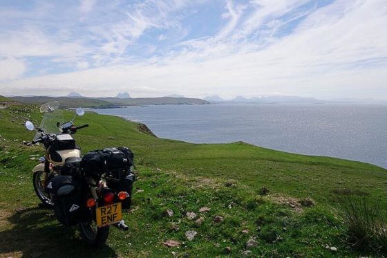 Motorbike by the sea Photo by Mark Probert