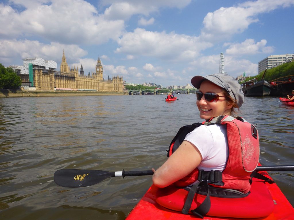 JFPenn kayaking on the Thames