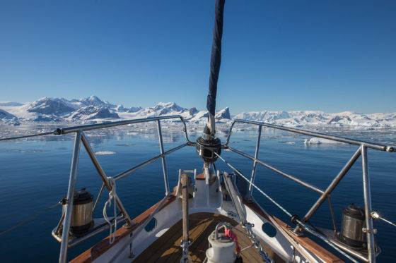 Arriving in Antarctica. Photo licensed from BigStockPhoto