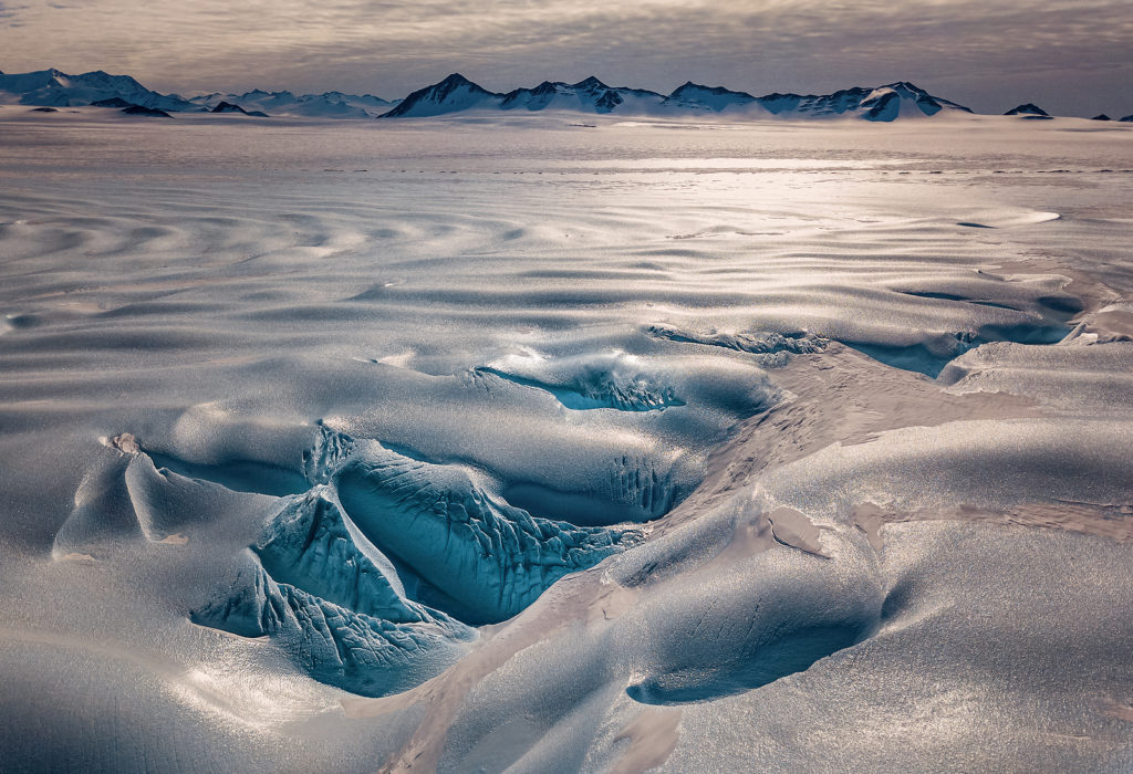 Union Glacier in Antarctica. Photo Licensed from BigStockPhoto