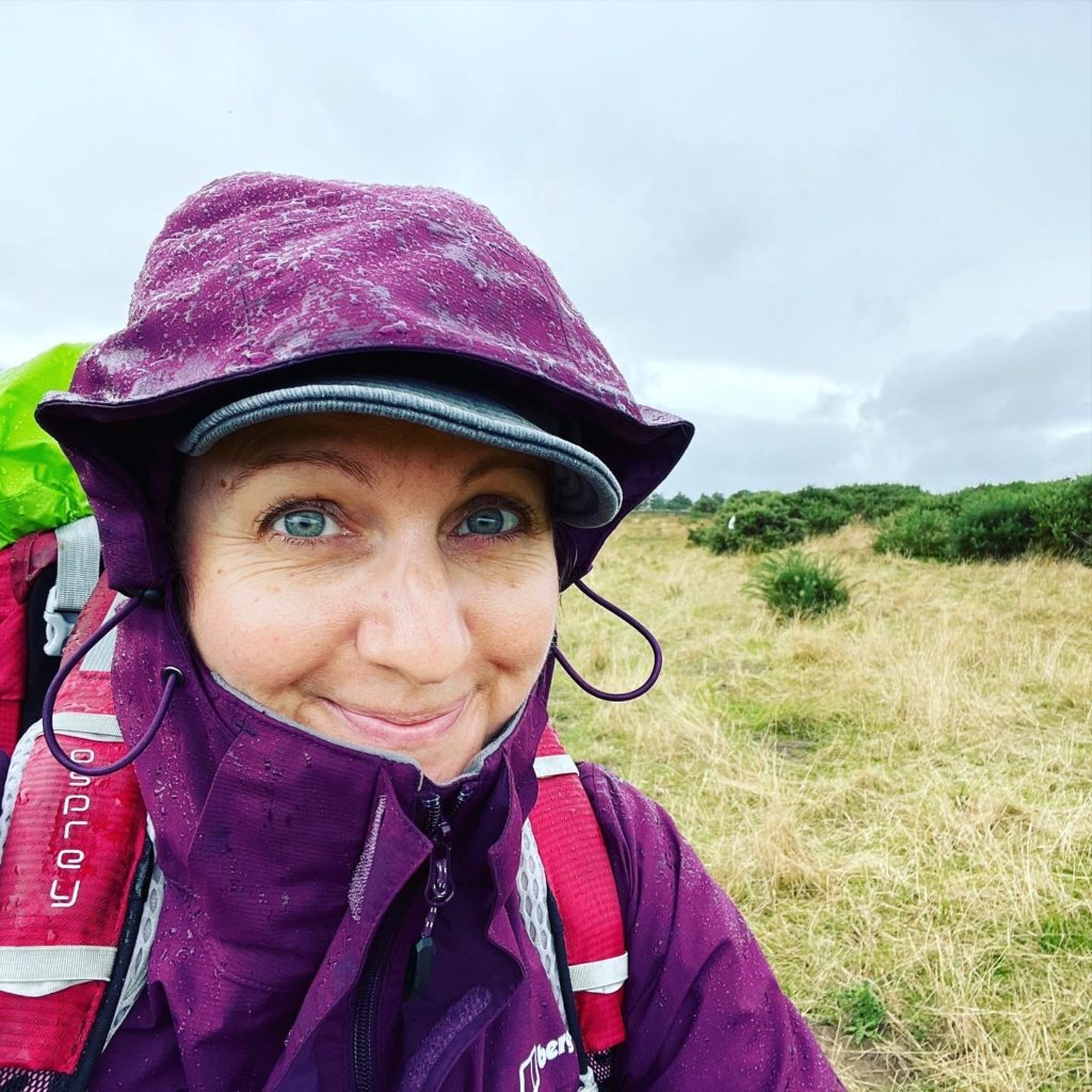 JFPenn in rain on final full day of the St Cuthbert's Way