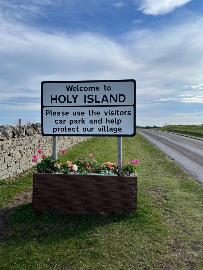 Welcome to Holy Island sign Photo by JFPenn