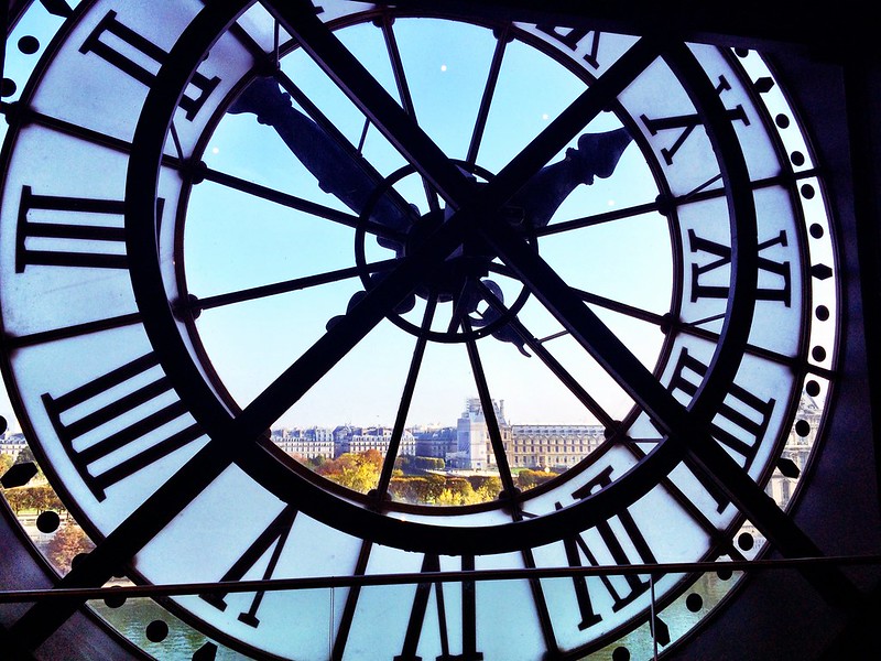 Clock at Musee D'Orsay Paris, France. Photo by JFPenn