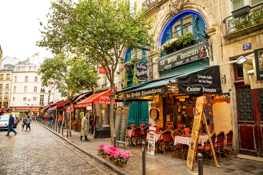 Street in the Latin Quarter, Paris. Photo licensed from BigStockPhoto