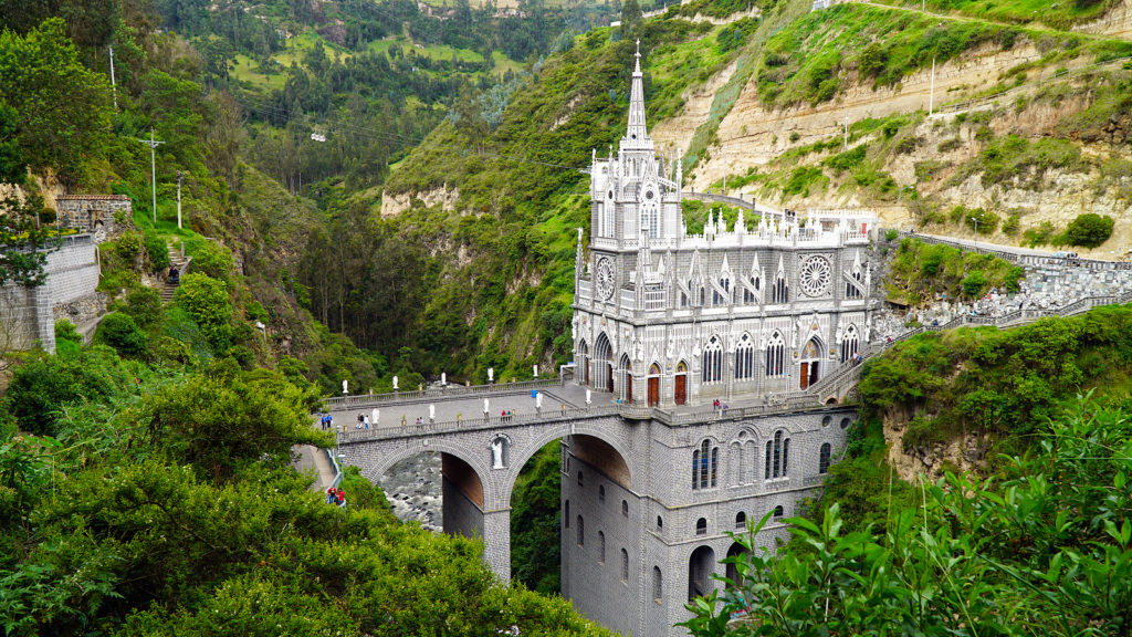 Las Lajas Sanctuary, Ipiales, Colombia, Photo licensed from BigStockPhoto