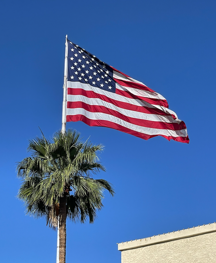 Huge USA flag, Phoenix Arizona. Photo by JF Penn
