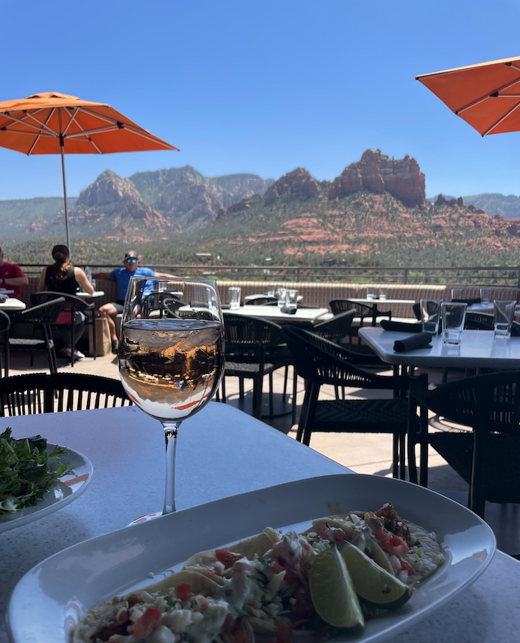Lunch with a view in Sedona, Arizona, USA. Photo by JF Penn