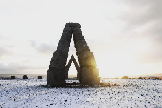 Arctic Henge, Raufarhofn, North Iceland. Photo licensed from BigStockPhoto