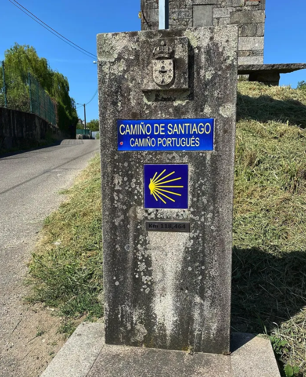 Camino waymarker, Photo by Imogen Clark