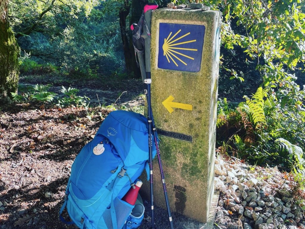 Backpack on the Camino towards Pontevedra Photo by JFPenn