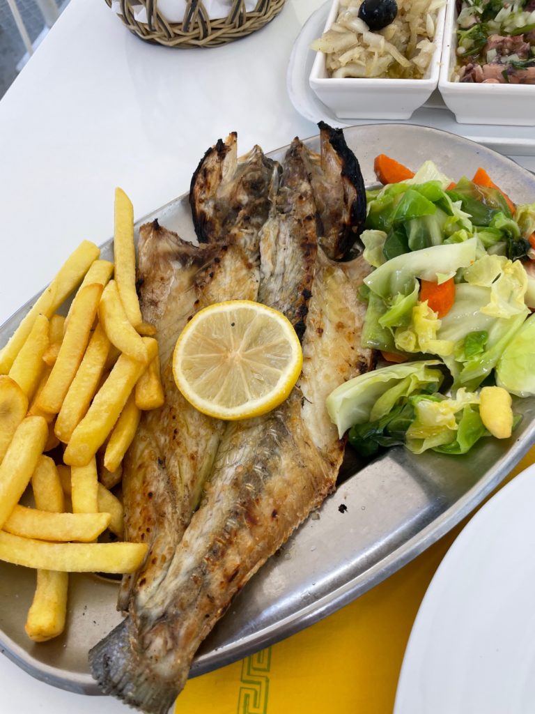 Fish lunch at Matasinhos port Photo by JFPenn