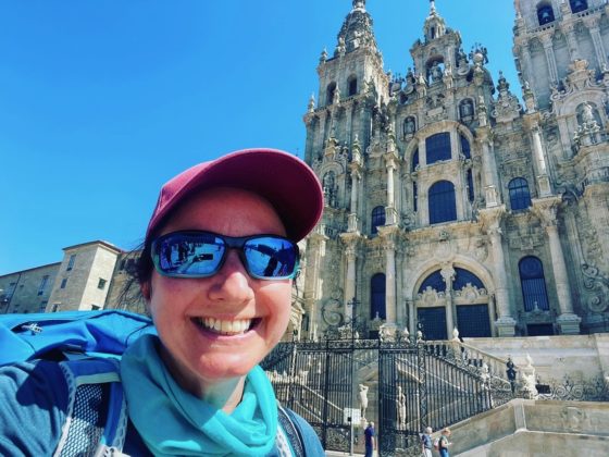 JFPenn arriving at cathedral of Santiago de Compostela 19 Sept 2022