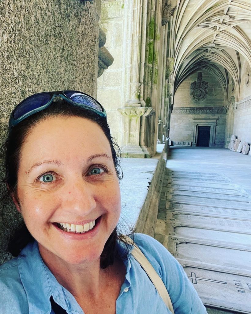 JFPenn at Cathedral of Santiago de Compostela cloisters