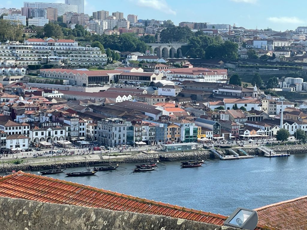 View from cathedral plaza Porto over to Gaia port district Photo by JFPenn