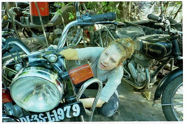 CLStambush with her bike Photo copyright CL Stambush