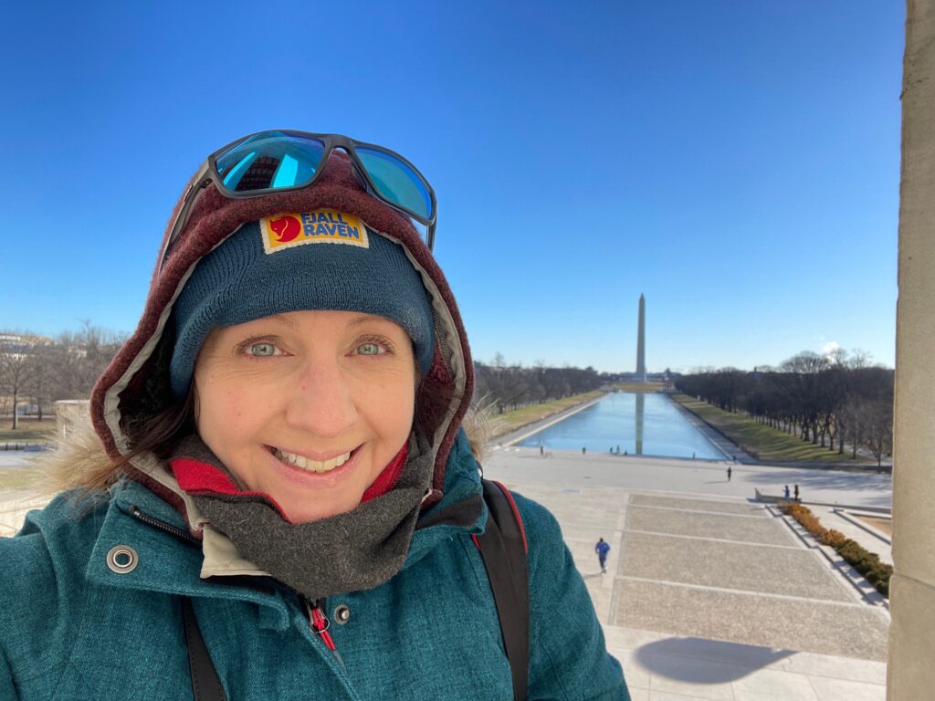 JFPenn at the Lincoln Memorial, Washington DC, Feb 2023