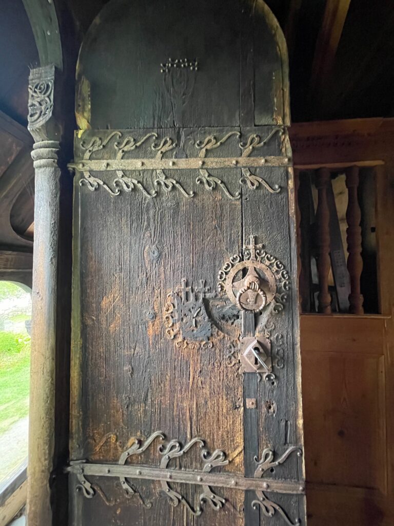 Door of Urnes stave church Norway Photo by JFPenn