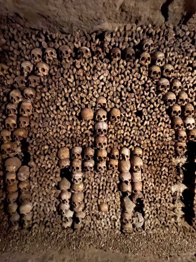 Bone arch in the Paris Catacombs, Photo by JFPenn