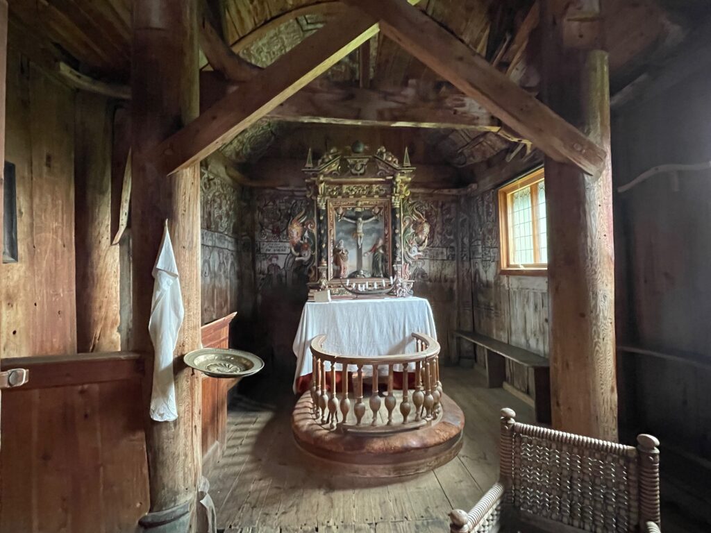 Stave church altar Photo by JFPenn