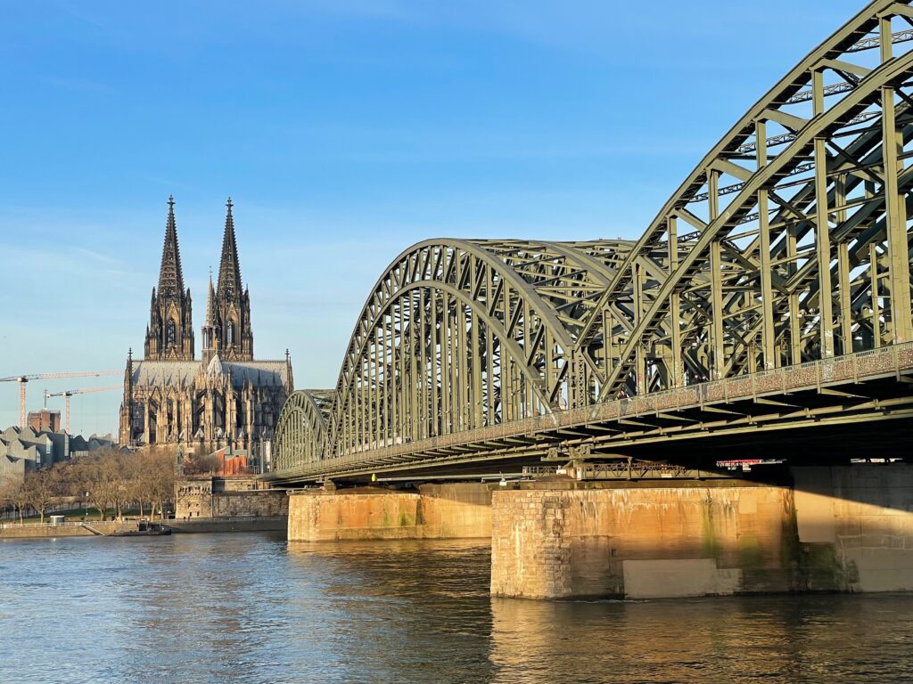 Cologne Cathedral from bridge Photo by JFPenn