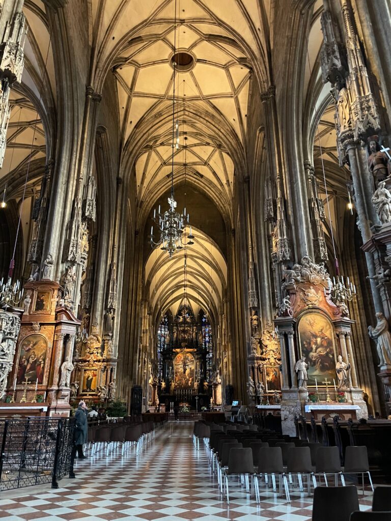 St Stephens Vienna nave Photo by JFPenn