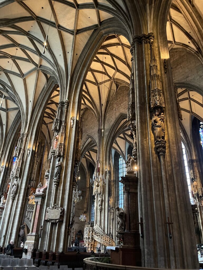 Vaulted arches Stephansdom Vienna Photo by JFPenn