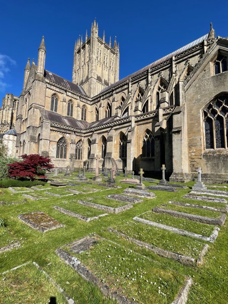 Graves at Wells Cathedral Photo by JFPenn
