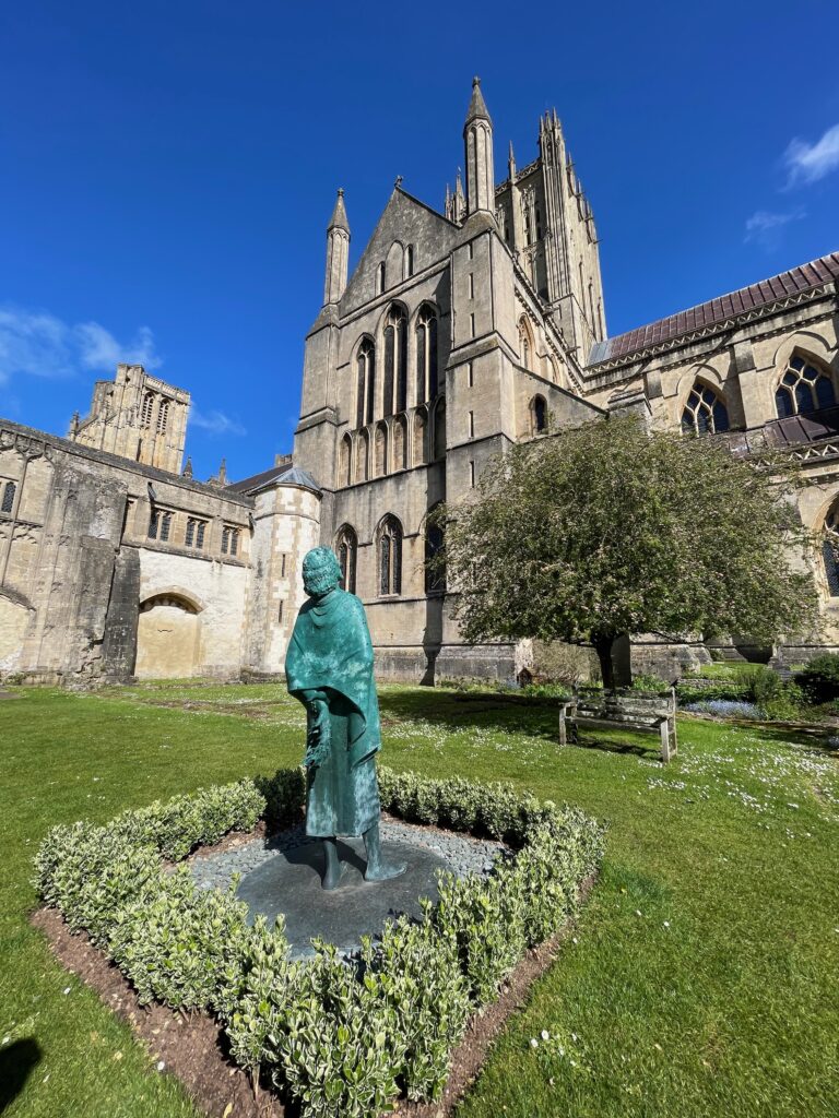 Jesus looking up at Wells Cathedral Photo by JFPenn