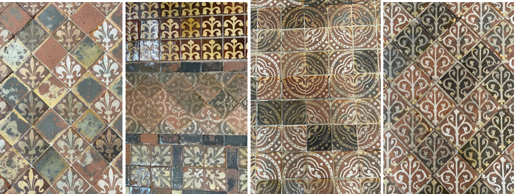 Medieval tiling in the retrochoir at Winchester Cathedral Photos by JFPenn